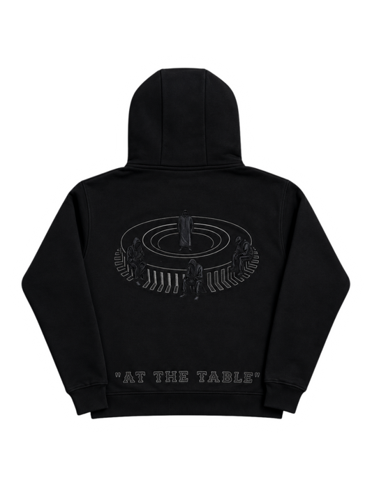 Midnight Black Statement Hoodie