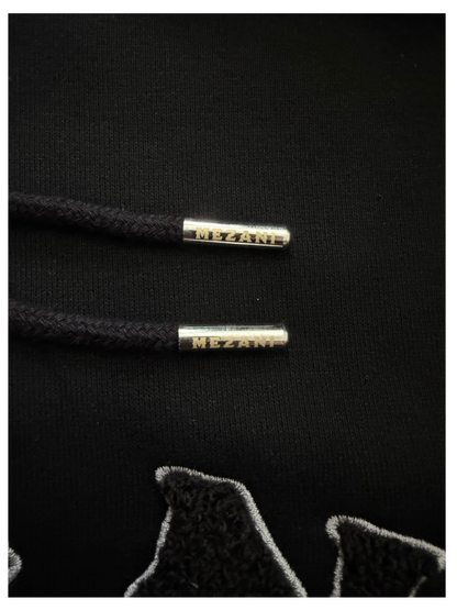 Midnight Black Statement Hoodie