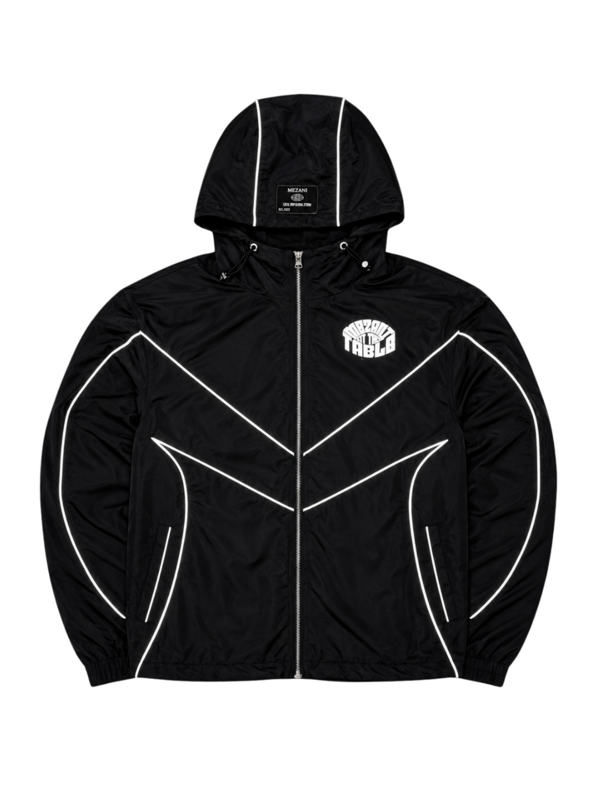 Phantom Black Waterproof Nylon Jacket