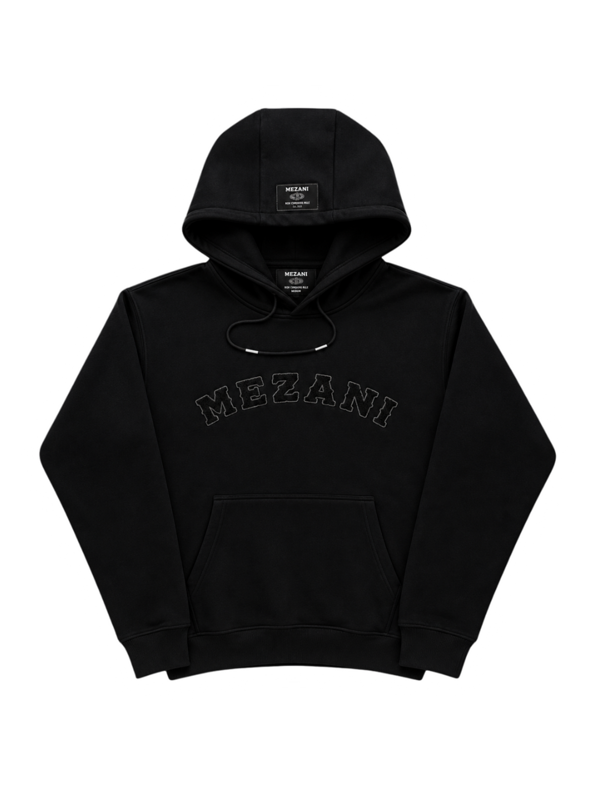 Midnight Black Statement Hoodie