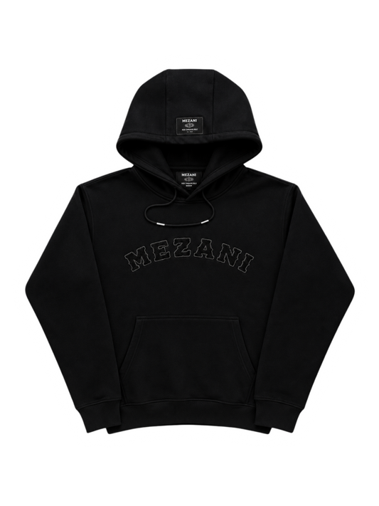 Midnight Black Statement Hoodie