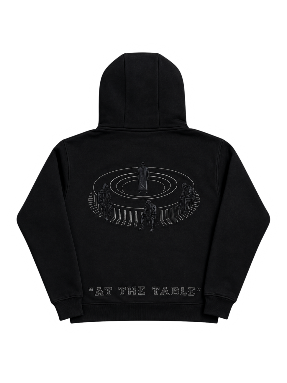 Midnight Black Statement Hoodie